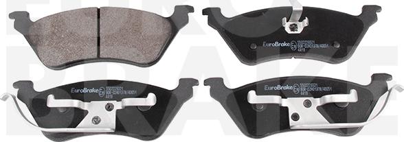 Eurobrake 5502229321 - Brake Pad Set, disc brake autospares.lv