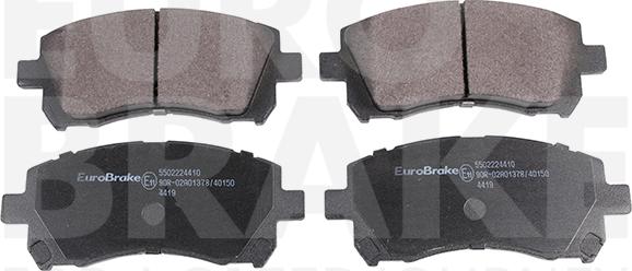 Eurobrake 5502224410 - Brake Pad Set, disc brake autospares.lv