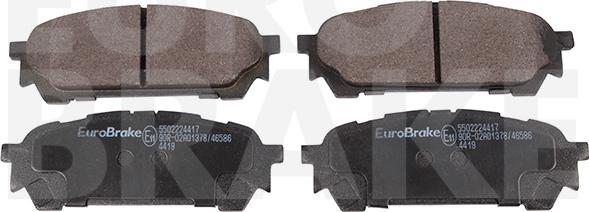 Eurobrake 5502224417 - Brake Pad Set, disc brake autospares.lv