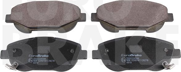 Eurobrake 5502224594 - Brake Pad Set, disc brake autospares.lv