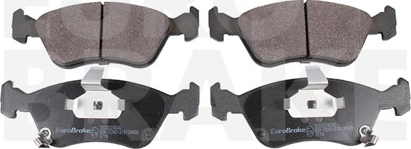 Eurobrake 5502224546 - Brake Pad Set, disc brake autospares.lv