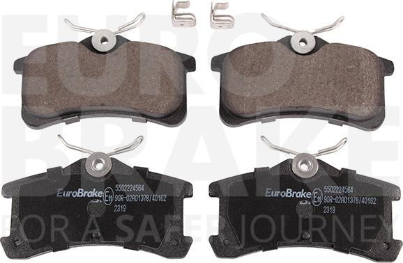 Eurobrake 5502224564 - Brake Pad Set, disc brake autospares.lv