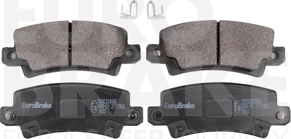 Eurobrake 5502224560 - Brake Pad Set, disc brake autospares.lv