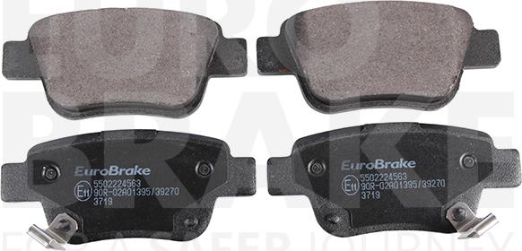 Eurobrake 5502224563 - Brake Pad Set, disc brake autospares.lv