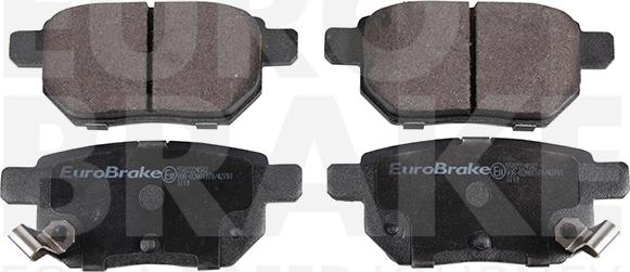 Eurobrake 5502224582 - Brake Pad Set, disc brake autospares.lv