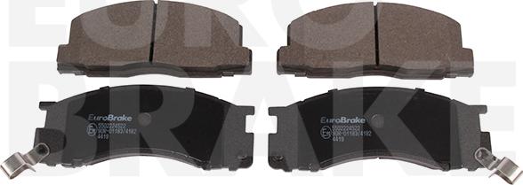 Eurobrake 5502224522 - Brake Pad Set, disc brake autospares.lv