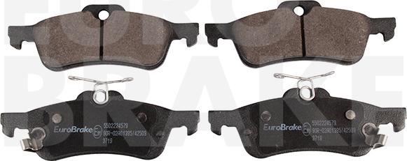 Eurobrake 5502224579 - Brake Pad Set, disc brake autospares.lv