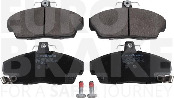 Eurobrake 5502224009 - Brake Pad Set, disc brake autospares.lv