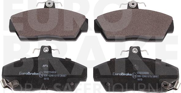 Eurobrake 5502224008 - Brake Pad Set, disc brake autospares.lv