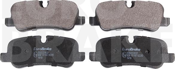 Eurobrake 5502224031 - Brake Pad Set, disc brake autospares.lv