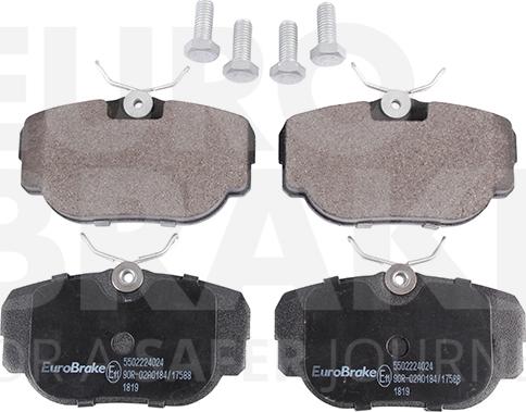 Eurobrake 5502224024 - Brake Pad Set, disc brake autospares.lv