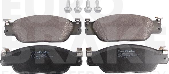 Eurobrake 5502224026 - Brake Pad Set, disc brake autospares.lv