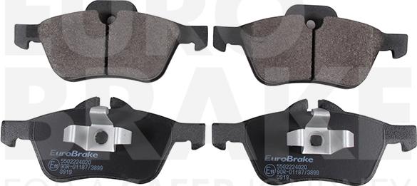 Eurobrake 5502224020 - Brake Pad Set, disc brake autospares.lv