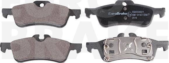 Eurobrake 5502224021 - Brake Pad Set, disc brake autospares.lv