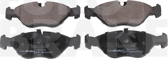 Eurobrake 5502224107 - Brake Pad Set, disc brake autospares.lv