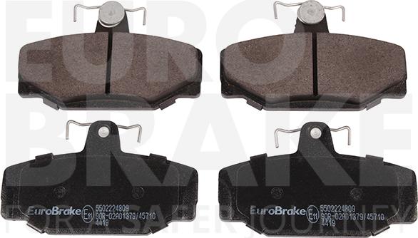 Eurobrake 5502224809 - Brake Pad Set, disc brake autospares.lv