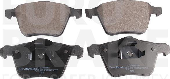 Eurobrake 5502224826 - Brake Pad Set, disc brake autospares.lv