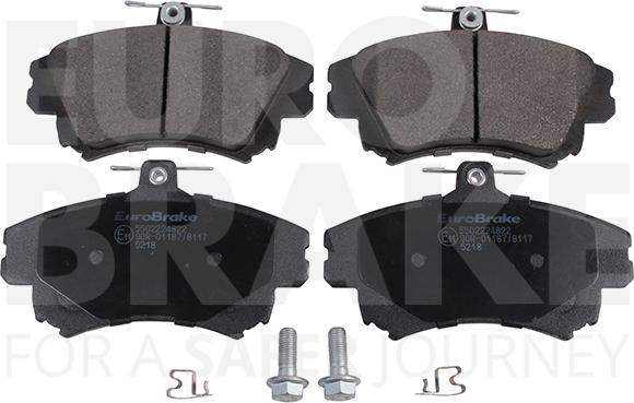 Eurobrake 5502224822 - Brake Pad Set, disc brake autospares.lv