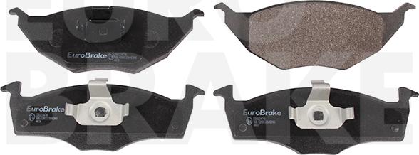 Eurobrake 5502224749 - Brake Pad Set, disc brake autospares.lv