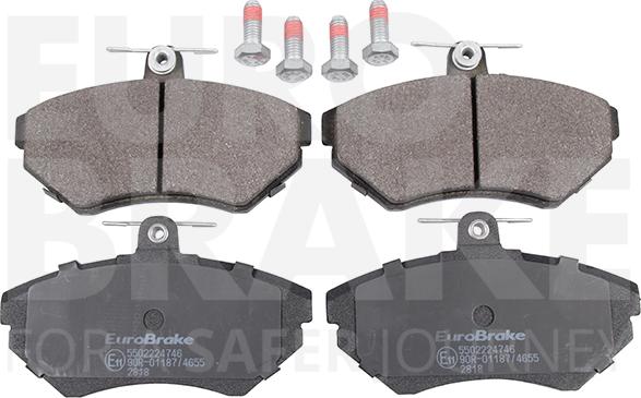 Eurobrake 5502224746 - Brake Pad Set, disc brake autospares.lv