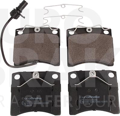 Eurobrake 5502224748 - Brake Pad Set, disc brake autospares.lv