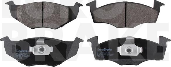 Eurobrake 5502224743 - Brake Pad Set, disc brake autospares.lv