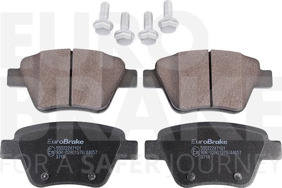 Eurobrake 55022247101 - Brake Pad Set, disc brake autospares.lv