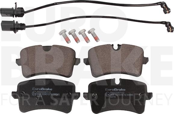 Eurobrake 55022247112 - Brake Pad Set, disc brake autospares.lv