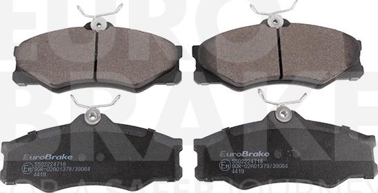 Eurobrake 5502224718 - Brake Pad Set, disc brake autospares.lv