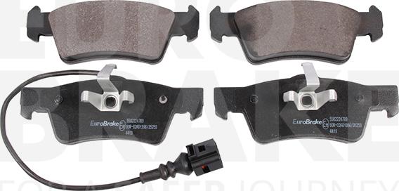 Eurobrake 5502224789 - Brake Pad Set, disc brake autospares.lv