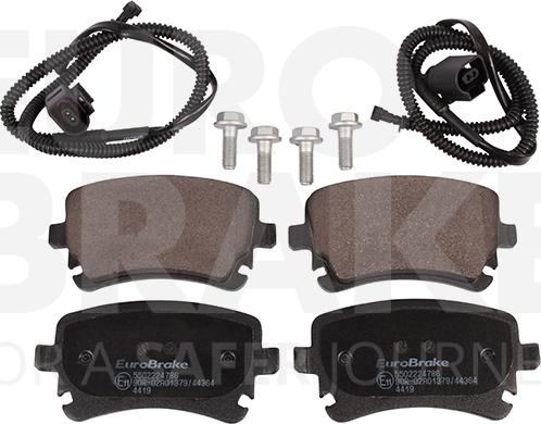 Eurobrake 5502224786 - Brake Pad Set, disc brake autospares.lv