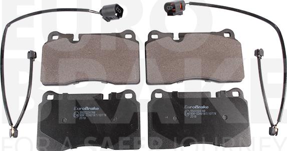 Eurobrake 5502224788 - Brake Pad Set, disc brake autospares.lv