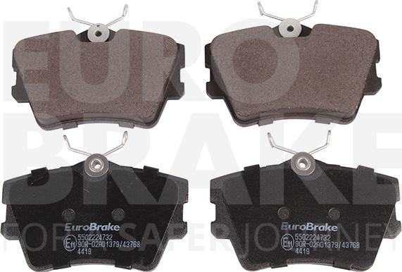 Eurobrake 5502224732 - Brake Pad Set, disc brake autospares.lv