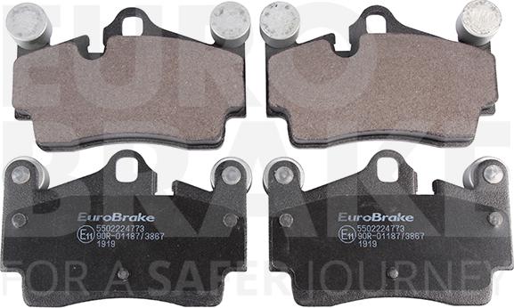 Eurobrake 5502224773 - Brake Pad Set, disc brake autospares.lv