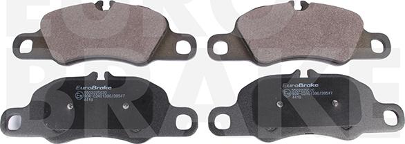 Eurobrake 5502225620 - Brake Pad Set, disc brake autospares.lv