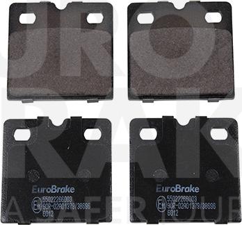 Eurobrake 55022266003 - Brake Pad Set, disc brake autospares.lv