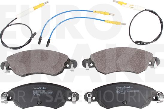 Eurobrake 5502221943 - Brake Pad Set, disc brake autospares.lv