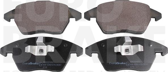 Eurobrake 5502221953 - Brake Pad Set, disc brake autospares.lv