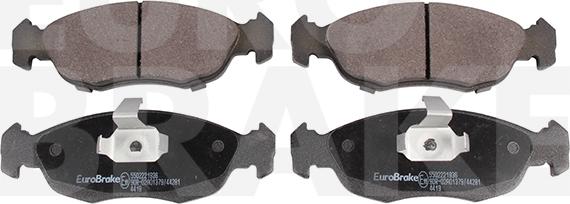 Eurobrake 5502221936 - Brake Pad Set, disc brake autospares.lv