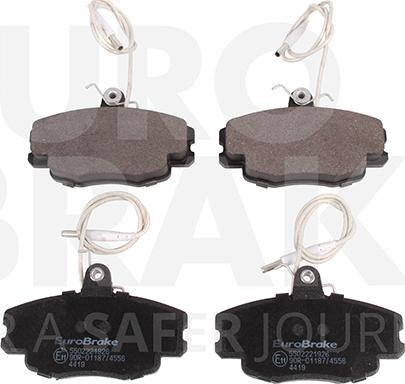 Eurobrake 5502221926 - Brake Pad Set, disc brake autospares.lv