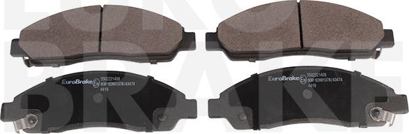 Eurobrake 5502221408 - Brake Pad Set, disc brake autospares.lv