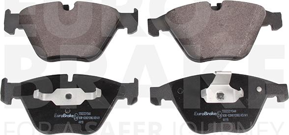 Eurobrake 5502221544 - Brake Pad Set, disc brake autospares.lv