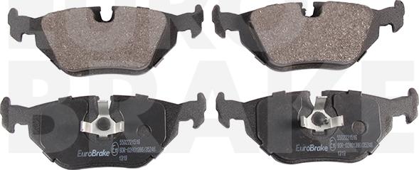 Eurobrake 5502221516 - Brake Pad Set, disc brake autospares.lv