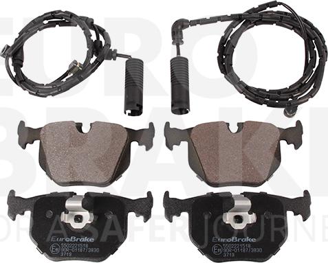 Eurobrake 5502221518 - Brake Pad Set, disc brake autospares.lv