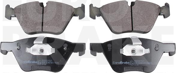 Eurobrake 5502221527 - Brake Pad Set, disc brake autospares.lv