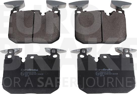 Eurobrake 5502221578 - Brake Pad Set, disc brake autospares.lv