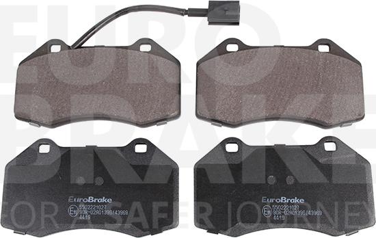 Eurobrake 5502221027 - Brake Pad Set, disc brake autospares.lv