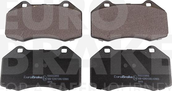 Eurobrake 5502223955 - Brake Pad Set, disc brake autospares.lv