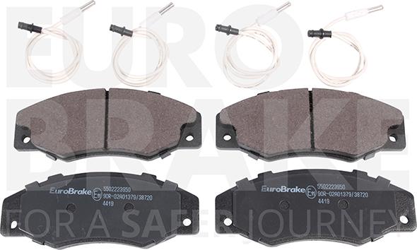 Eurobrake 5502223950 - Brake Pad Set, disc brake autospares.lv