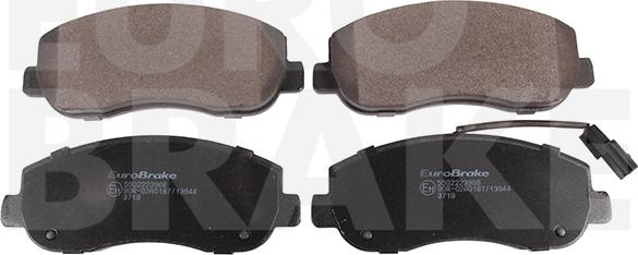 Eurobrake 5502223966 - Brake Pad Set, disc brake autospares.lv